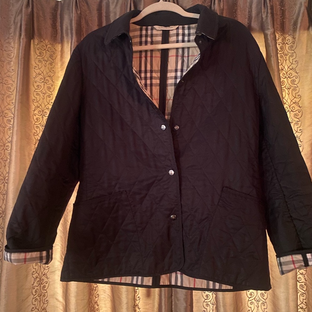 Burberry Black Quilted Utility Jacket